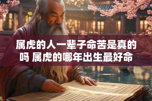 属虎的人一辈子命苦是真的吗 属虎的哪年出生最好命