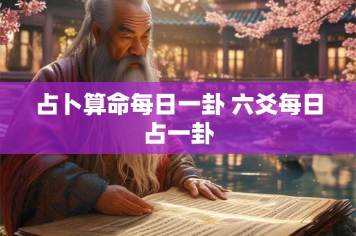 占卜算命每日一卦 六爻每日占一卦