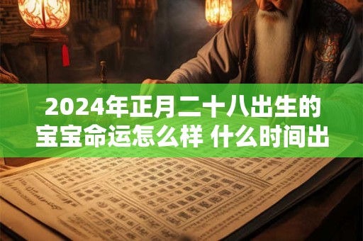 2024年正月二十八出生的宝宝命运怎么样 什么时间出生好