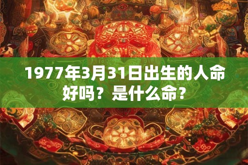 1977年3月31日出生的人命好吗？是什么命？