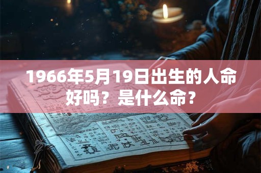 1966年5月19日出生的人命好吗？是什么命？