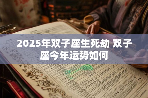 2025年双子座生死劫 双子座今年运势如何