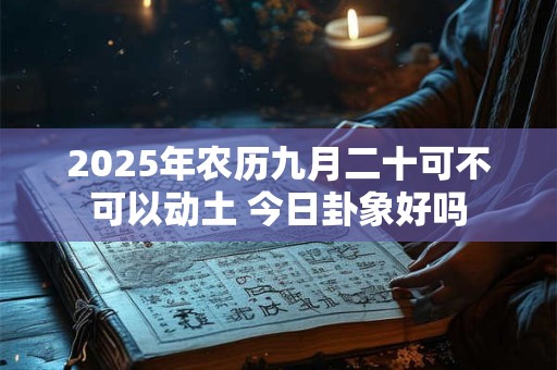 2026年农历九月二十可不可以动土 今日卦象好吗 2026年农历九月二十可不可以动土 今日卦象好吗