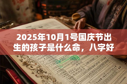 2025年10月1号国庆节出生的孩子是什么命，八字好不好
