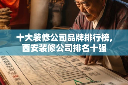 详细阅读:十大装修公司品牌排行榜,西安装修公司排名十强 十大装修公司品牌排行榜,西安装修公司排名十强