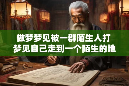 做梦梦见被一群陌生人打 梦见自己走到一个陌生的地方