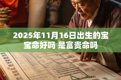 2025年11月16日出生的宝宝命好吗 是富贵命吗