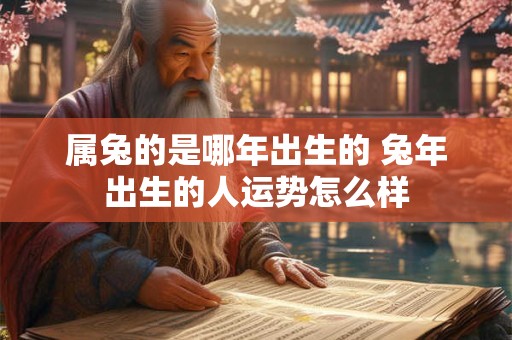 属兔的是哪年出生的 兔年出生的人运势怎么样