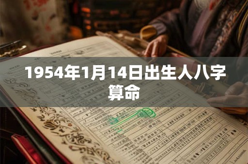 1954年1月14日出生人八字算命