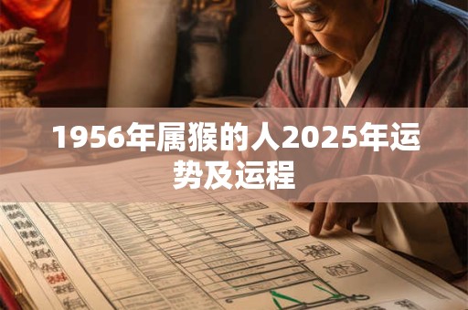 1956年属猴的人2025年运势及运程