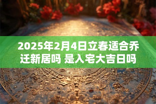 2025年2月4日立春适合乔迁新居吗 是入宅大吉日吗