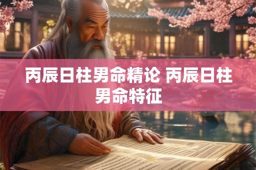 丙辰日柱男命精论 丙辰日柱男命特征