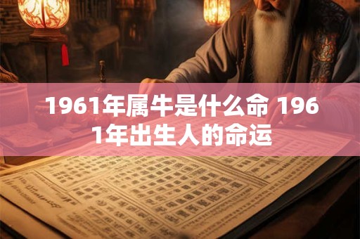 1961年属牛是什么命 1961年出生人的命运 1961年属牛是什么命 1961年出生人的命运