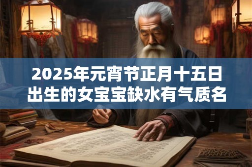 2025年元宵节正月十五日出生的女宝宝缺水有气质名字