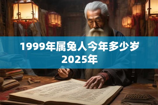 1999年属兔人今年多少岁2025年