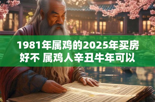 1981年属鸡的2025年买房好不 属鸡人辛丑牛年可以买房吗