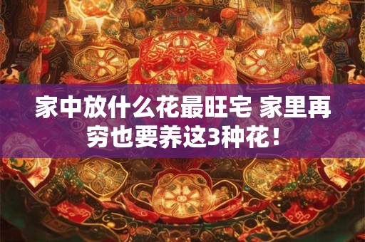 家中放什么花最旺宅 家里再穷也要养这3种花! 家中放什么花最旺宅 家里再穷也要养这3种花!