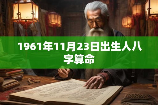 1961年11月23日出生人八字算命