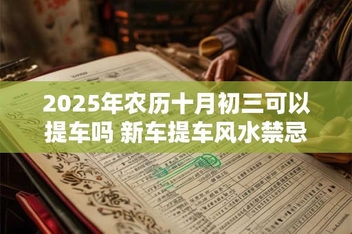 2026年农历十月初三可以提车吗 新车提车风水禁忌