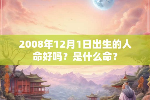 2008年12月1日出生的人命好吗？是什么命？