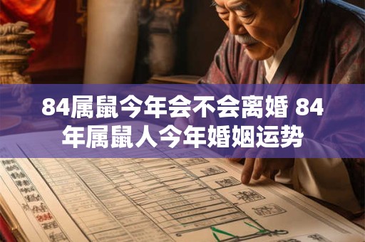 84属鼠今年会不会离婚 84年属鼠人今年婚姻运势 84属鼠今年会不会离婚 84年属鼠人今年婚姻运势