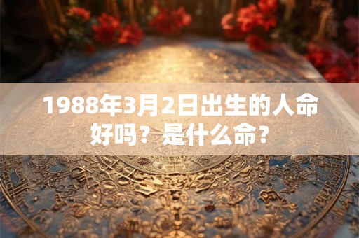 1988年3月2日出生的人命好吗？是什么命？