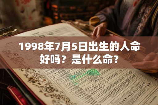 1998年7月5日出生的人命好吗？是什么命？