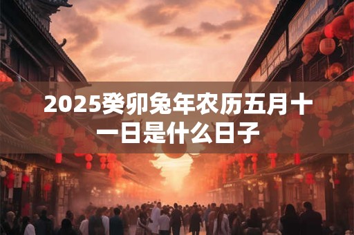2025癸卯兔年农历五月十一日是什么日子 2025癸卯兔年农历五月十一日是什么日子