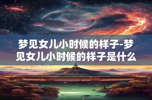 梦见女儿小时候的样子-梦见女儿小时候的样子是什么预兆