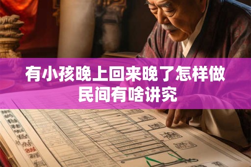 有小孩晚上回来晚了怎样做 民间有啥讲究 有小孩晚上回来晚了怎样做 民间有啥讲究