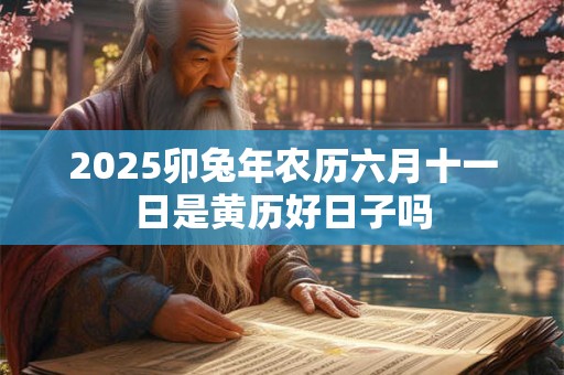 2025卯兔年农历六月十一日是黄历好日子吗