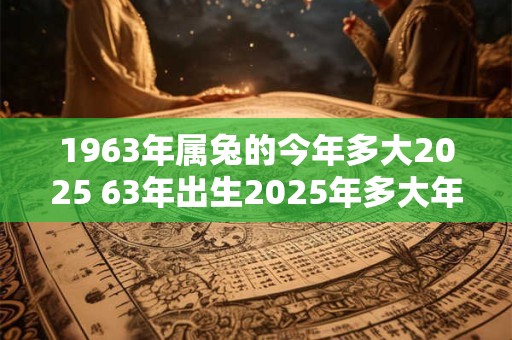 1963年属兔的今年多大2025 63年出生2025年多大年龄