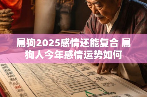 属狗2025感情还能复合 属狗人今年感情运势如何