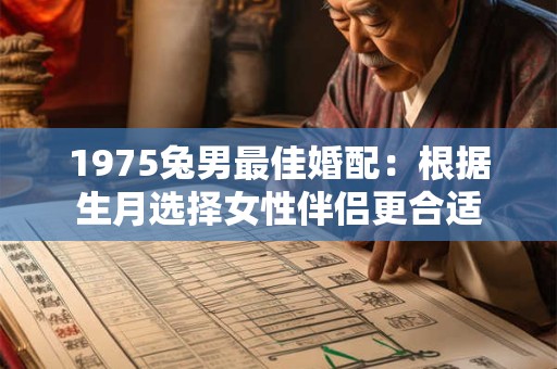 1975兔男最佳婚配：根据生月选择女性伴侣更合适
