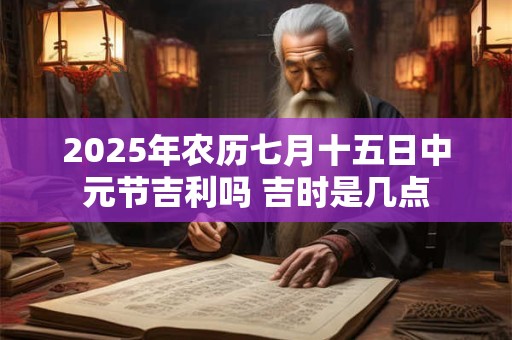 2025年农历七月十五日中元节吉利吗 吉时是几点