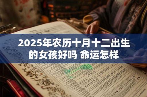 2025年农历十月十二出生的女孩好吗 命运怎样