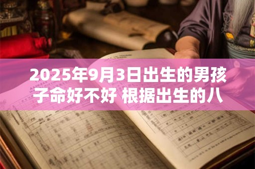 2025年9月3日出生的男孩子命好不好 根据出生的八字取名字