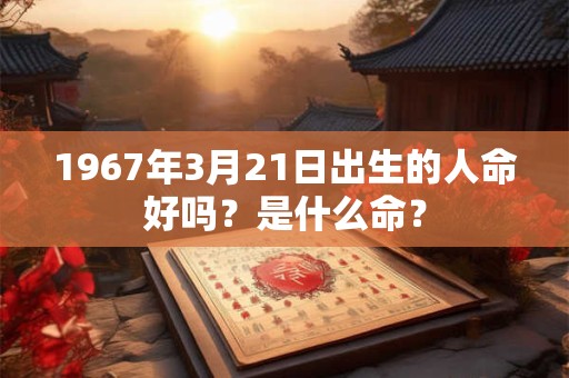 1967年3月21日出生的人命好吗？是什么命？