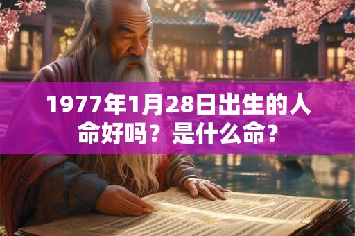 1977年1月28日出生的人命好吗？是什么命？