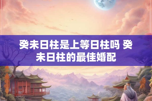 癸未日柱是上等日柱吗 癸未日柱的最佳婚配