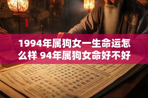 1994年属狗女一生命运怎么样 94年属狗女命好不好