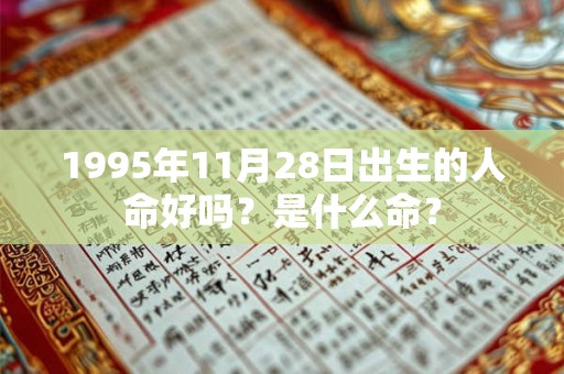 1995年11月28日出生的人命好吗？是什么命？