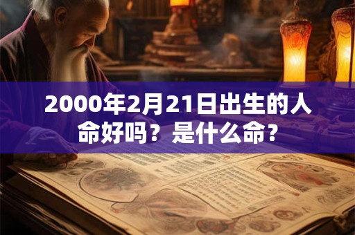 详细阅读:2000年2月21日出生的人命好吗?是什么命? 2000年2月21日出生的人命好吗?是什么命?