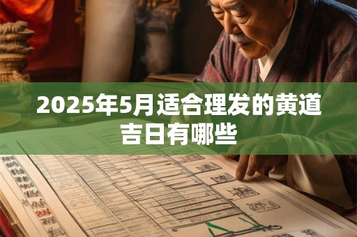 2025年5月适合理发的黄道吉日有哪些