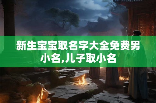 新生宝宝取名字大全免费男小名,儿子取小名