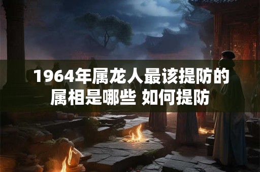 1964年属龙人最该提防的属相是哪些 如何提防