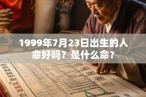 1999年7月23日出生的人命好吗？是什么命？