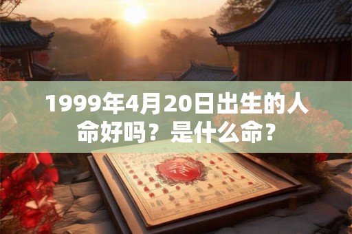 1999年4月20日出生的人命好吗？是什么命？