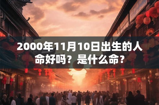 2000年11月10日出生的人命好吗？是什么命？