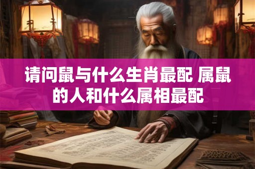 请问鼠与什么生肖最配 属鼠的人和什么属相最配